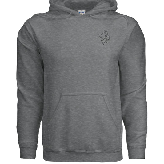 Fan Charcoal Heather - G185 - FRONT